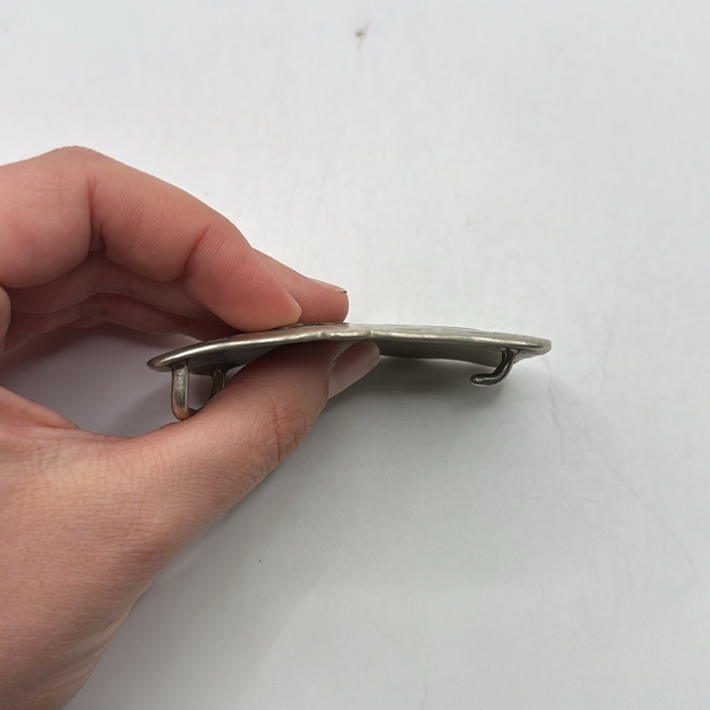 Renalde Silver Tone Gold Solid Nickle Western Bel… - image 3